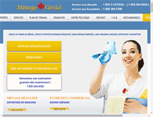 Tablet Screenshot of menage-genial.com